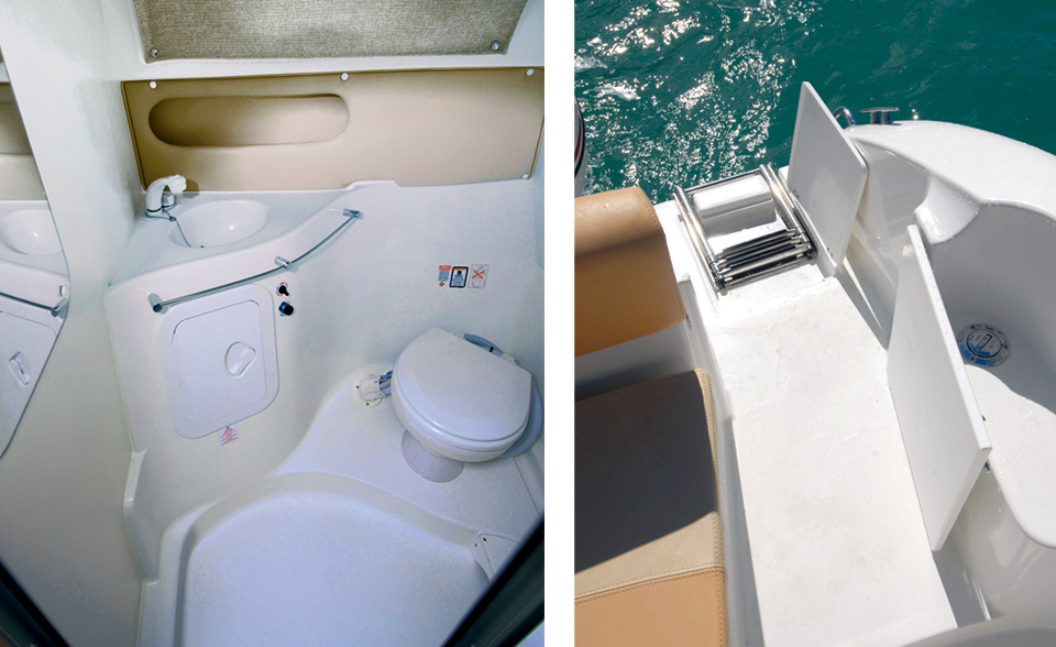 Saver 690 Cabin - toileta i ljestve za more